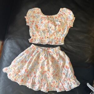 Tommy Bahama, small girl summer set, skirt+top